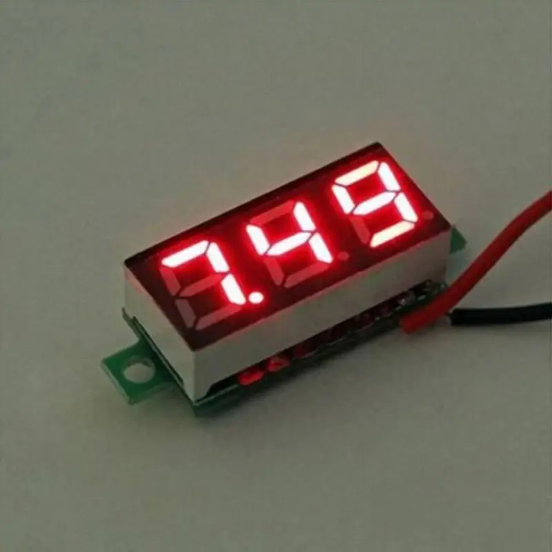 0 28 дюймов DC 2 5 V 30V Мини цифровой Батарея вольтметр Напряжение метр тестер LED Экран