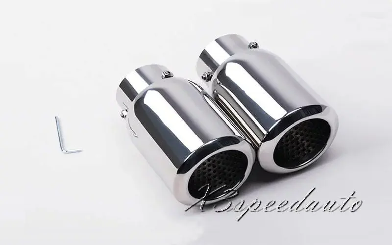 Бесплатная доставка нержавеющая сталь 2 шт глушитель наконечник трубы для Land Rover