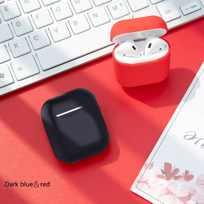 Мягкий силиконовый чехол для Airpods ударопрочный наушник защитный AirPods ультра