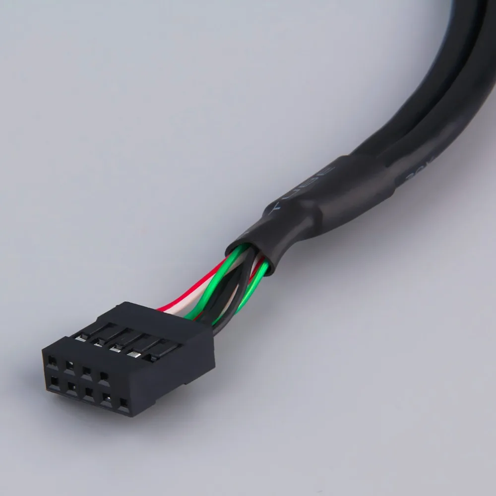 Расширение 2 вспомогательное устройство для USB 2,0 до 9 контактный разъем платы Панель кронштейн