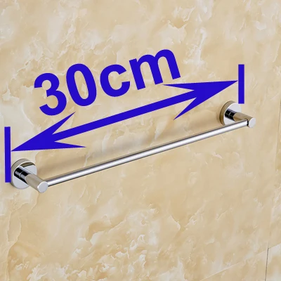 L is 30 cm Высокое качество 304# аксессуары для ванной комнаты из нержавеющей стали, один полотенцесушитель, полотенцесушитель, держатель YT-10996-A - Цвет: L is 30 cm