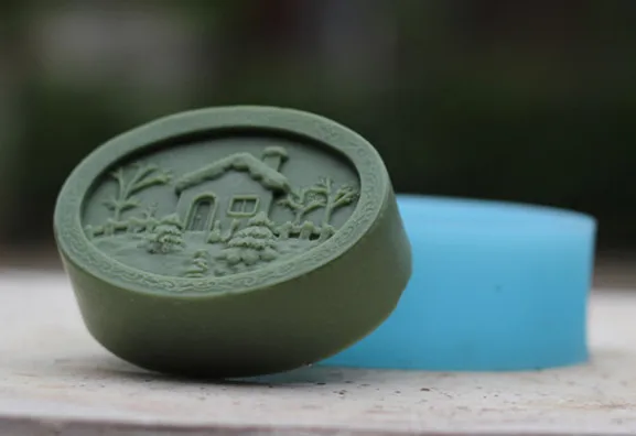 Оптовая продажа 1 шт. Рождественская серия маленький дом и деревья (R1204)