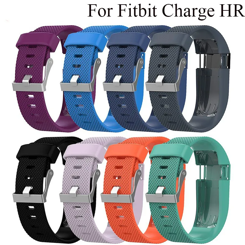 

For Fitbit Charge HR Replacement Watch Strap Silicone Watchband for Fitbit Charge HR Activity Tracker Metal Buckle Wrist Band