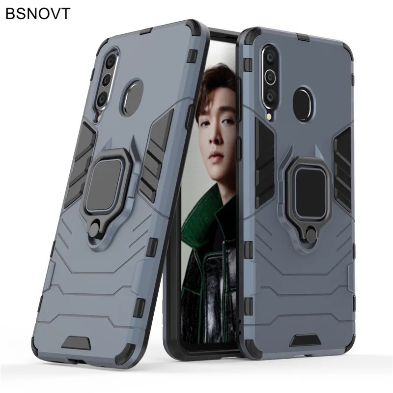 Чехол для Samsung Galaxy A8s противоударный чехол кольцо на палец магнитный держатель