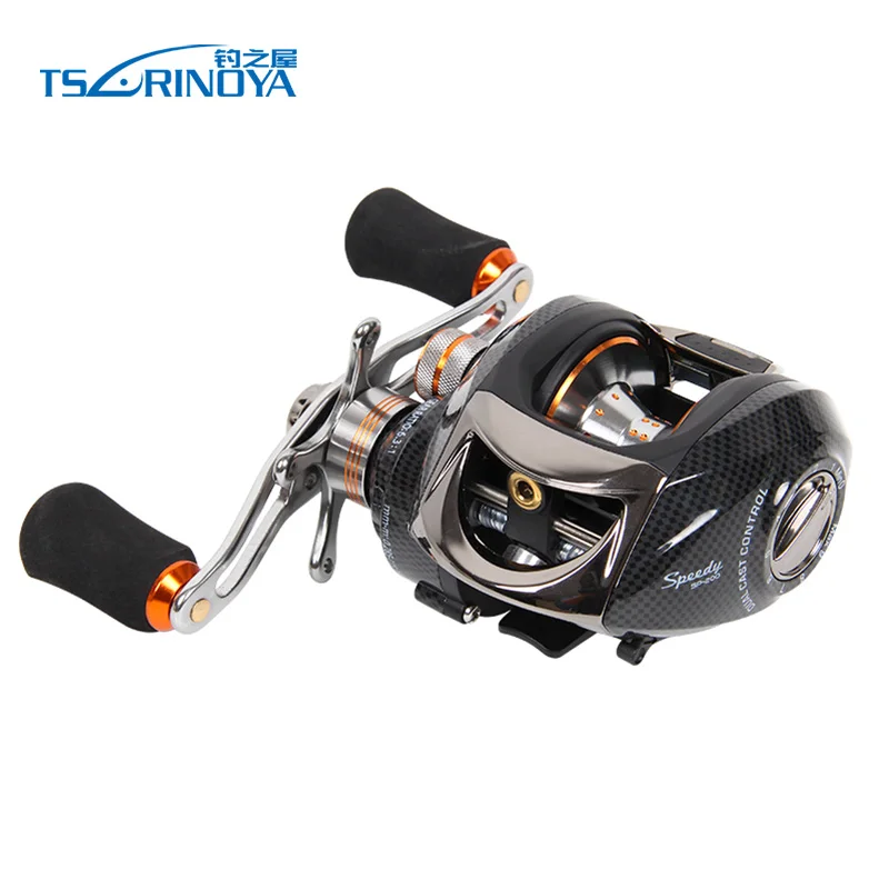 TSURINOYA baitcasing Рыболовная катушка 14BB 6 3: 1 сопротивление 4 кг Центробежная и Магнитная