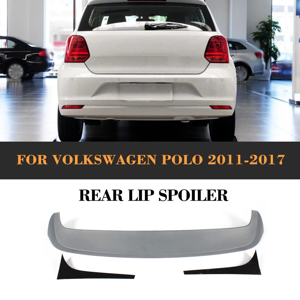 Задний спойлер из углеродного волокна для VW Polo Standard 2011 2015 задней двери крыла