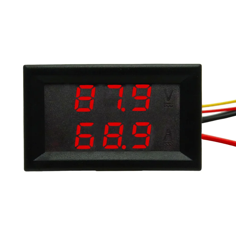 DC0 100V/100A светодиодный DC двойной дисплей Цифровой Текущий и напряжения метр|Крышки