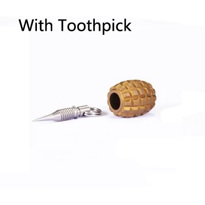 yellow toothpick Титановый сплав нож бусы на шнурок Paracord кулон с мини зубочистка или ушной нож открытый кемпинг EDC Многофункциональный инструмент - Цвет: yellow toothpick
