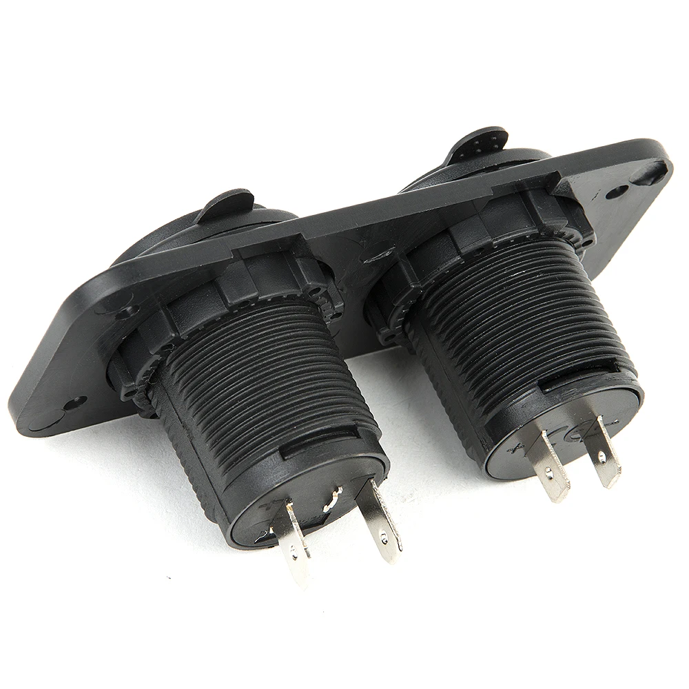 Dual Car Авто-прикуриватели гнездо Splitter 12 В USB 2.1a 1A Адаптеры питания Зарядное
