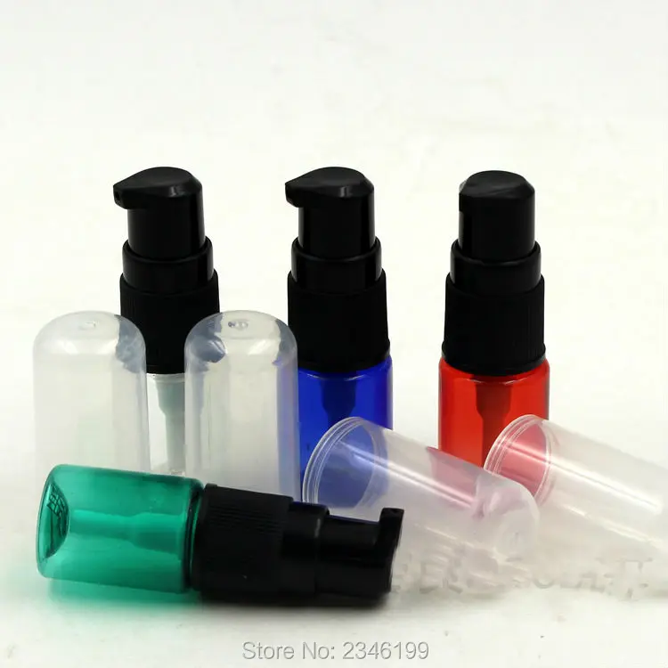 5 мл пустая бутылка для лосьона с черным насосом пластиковая Косметическая