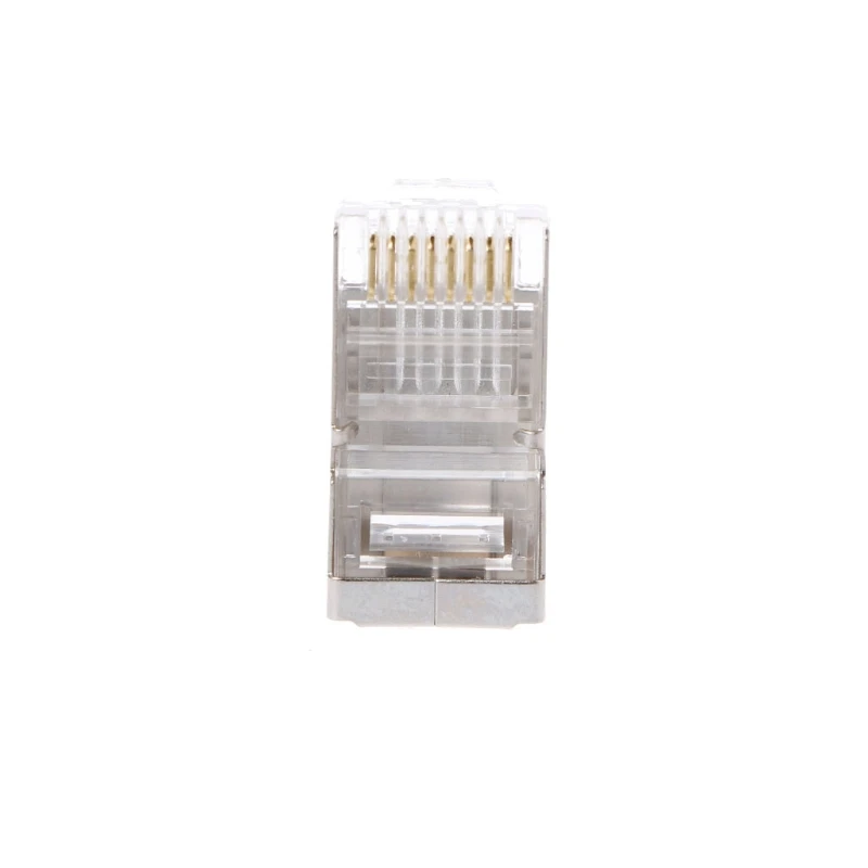 100 шт. Cat6 8-Pin RJ45 8P8C многожильный экранированный обжимной модульный разъем-L059 Новинка; Лидер продаж