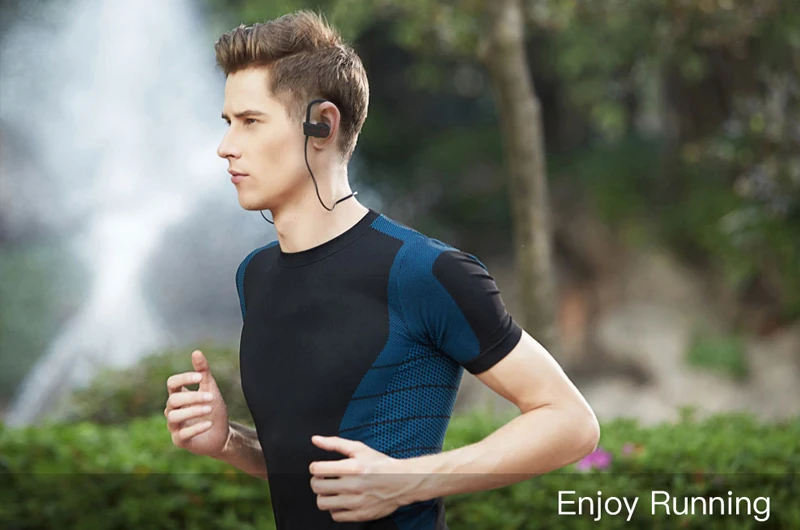 IPX7 водонепроницаемые беспроводные наушники, Bluetooth 5,0, наушники AAC, HiFi, басовые наушники, спортивные, для бега, Heatset, с микрофоном, для смартфонов