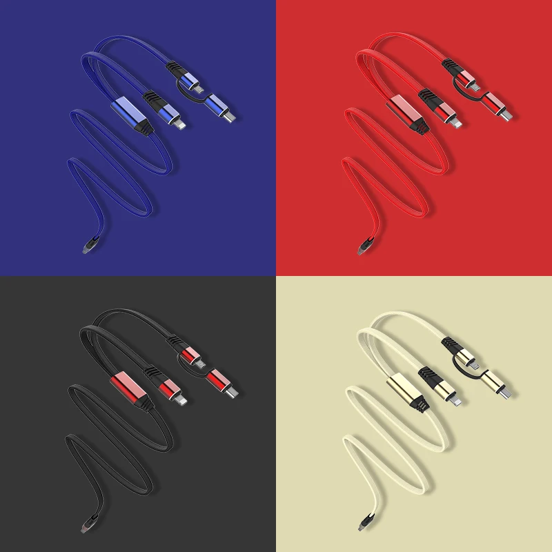 1,2 м Micro usb type-C Pin телефонный кабель практичный 3 в 1 кабель для зарядки для Iphone X 8 7 6s Plus кабель для зарядки данных для samsung S9