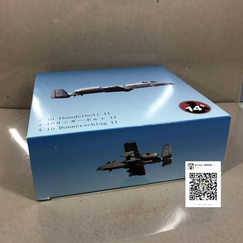 WLTK 1/100 масштаб A-10 Thunderbolt II Warthog Штурмовик 23-й TFW Летающие тигры литая под давлением металлическая модель истребителя игрушка для коллекции