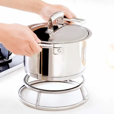 Кухонная Изолированная сковорода BF040 из нержавеющей стали круглые трубки горшки