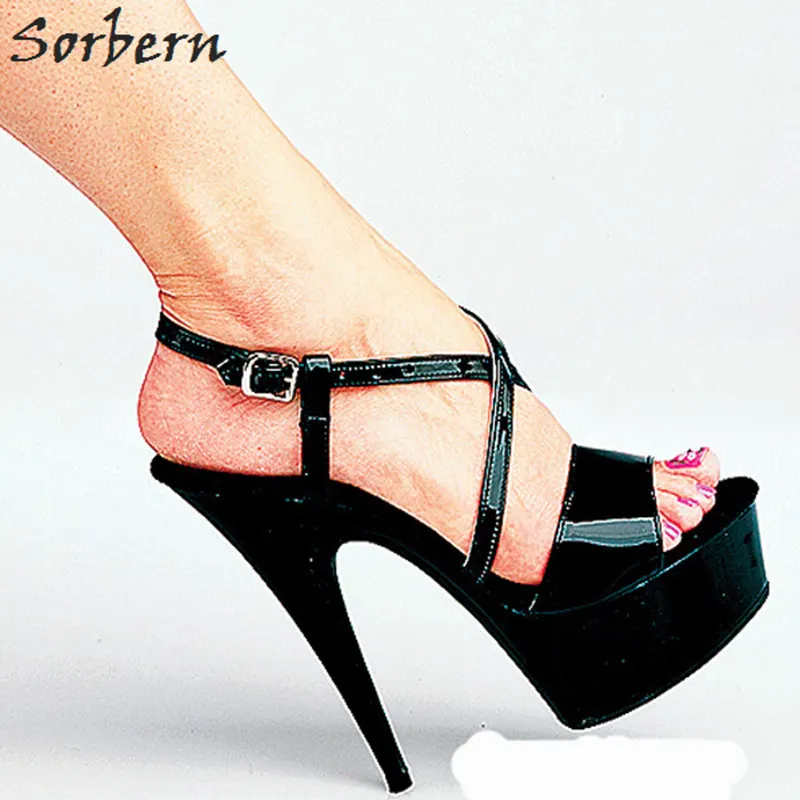 Sorbern женские модельные сандалии для вечерние лакированная кожа летняя обувь