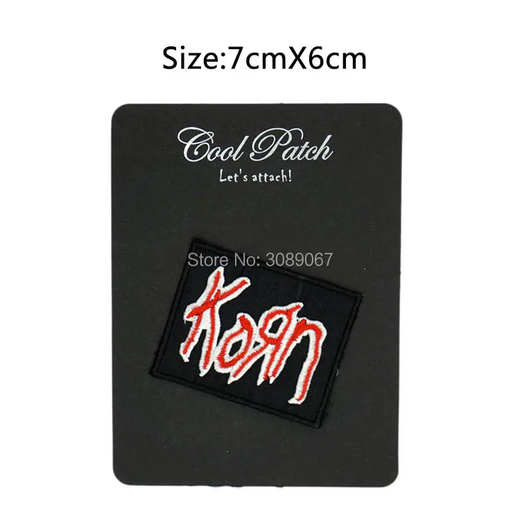 Корн красный Heavy Metal Группа Музыка железо наклейка для нашивки на одежду футболка