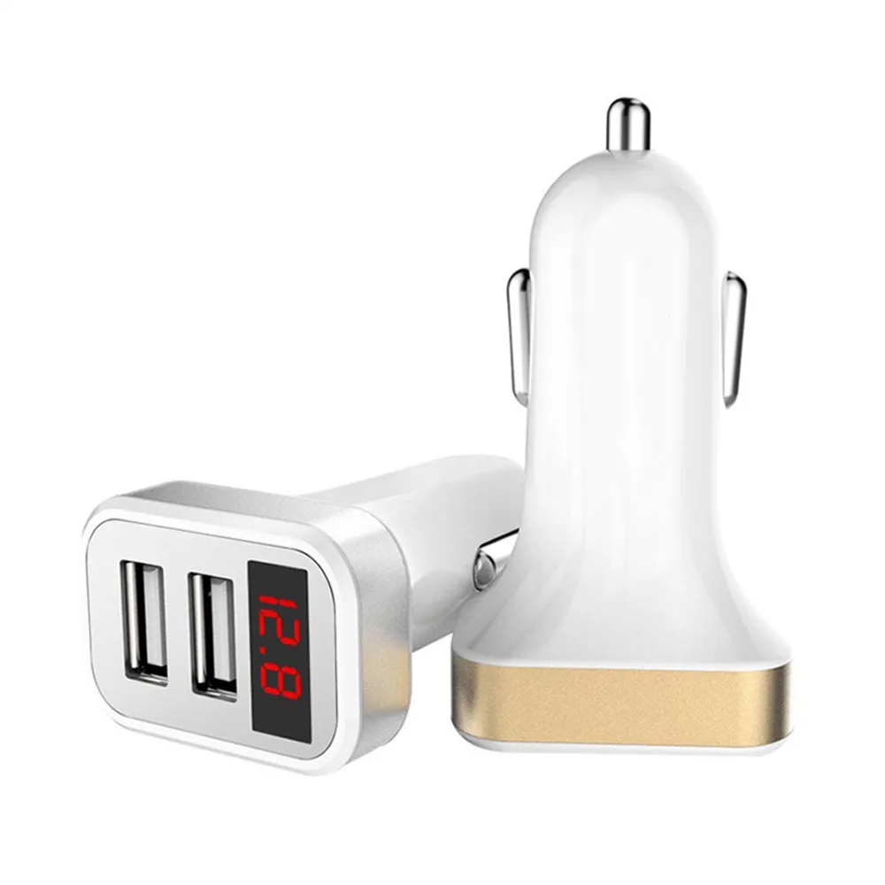EPULA Новое поступление двойное автомобильное зарядное устройство USB 4.8A быстрая