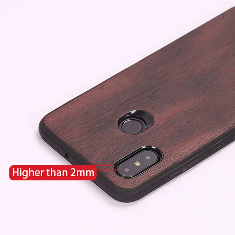 Импортный кожаный чехол для телефона с деревянным лицевым покрытием Xiaomi mi 8