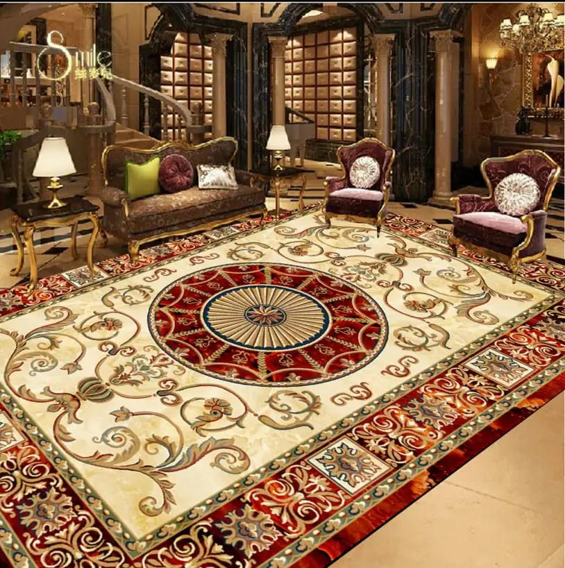 

3D обои с роскошным рисунком для пола, гостиной, спальни, ванной