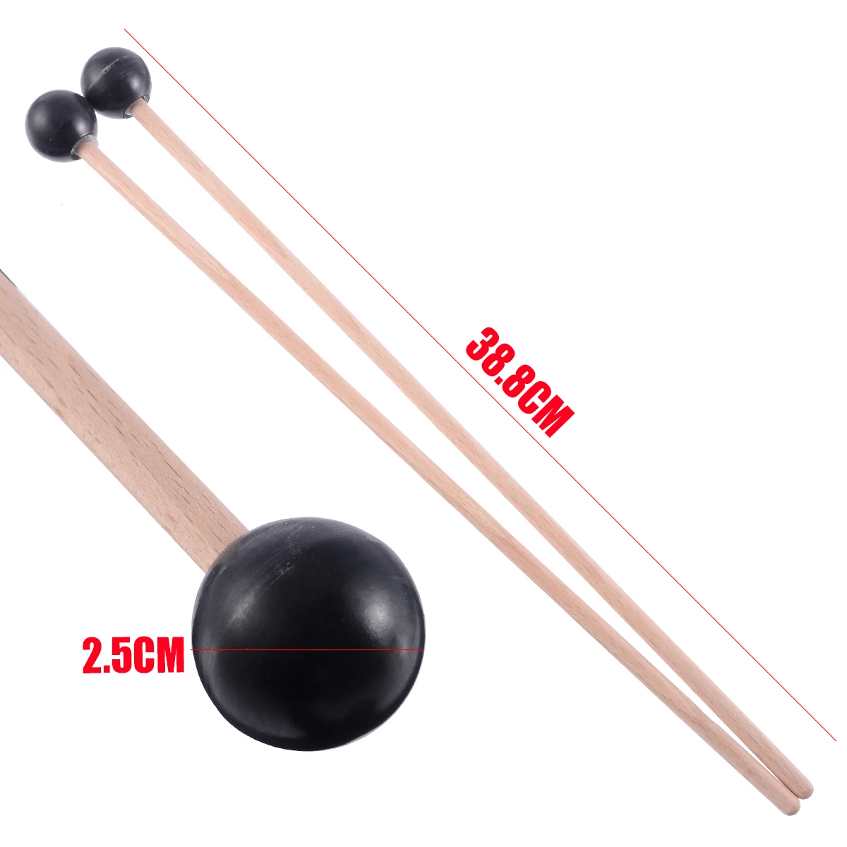 Mayitr 1 пара 38,8 см черный деревянный колокольчики палочки для Glockenspiel ксилофон колокольчик ударные инструменты аксессуары