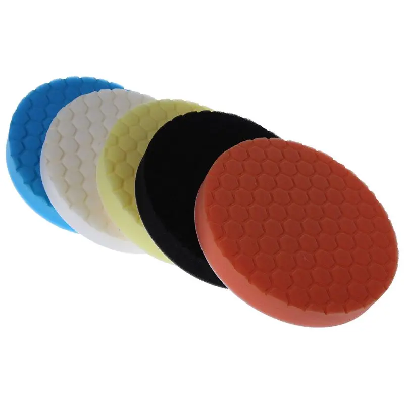 

7 inch (180mm ) Buff Pad Polishing Pad kit For Car Polisher Pack of 5Pcs-Professional Quality Pack Of 5Pcs