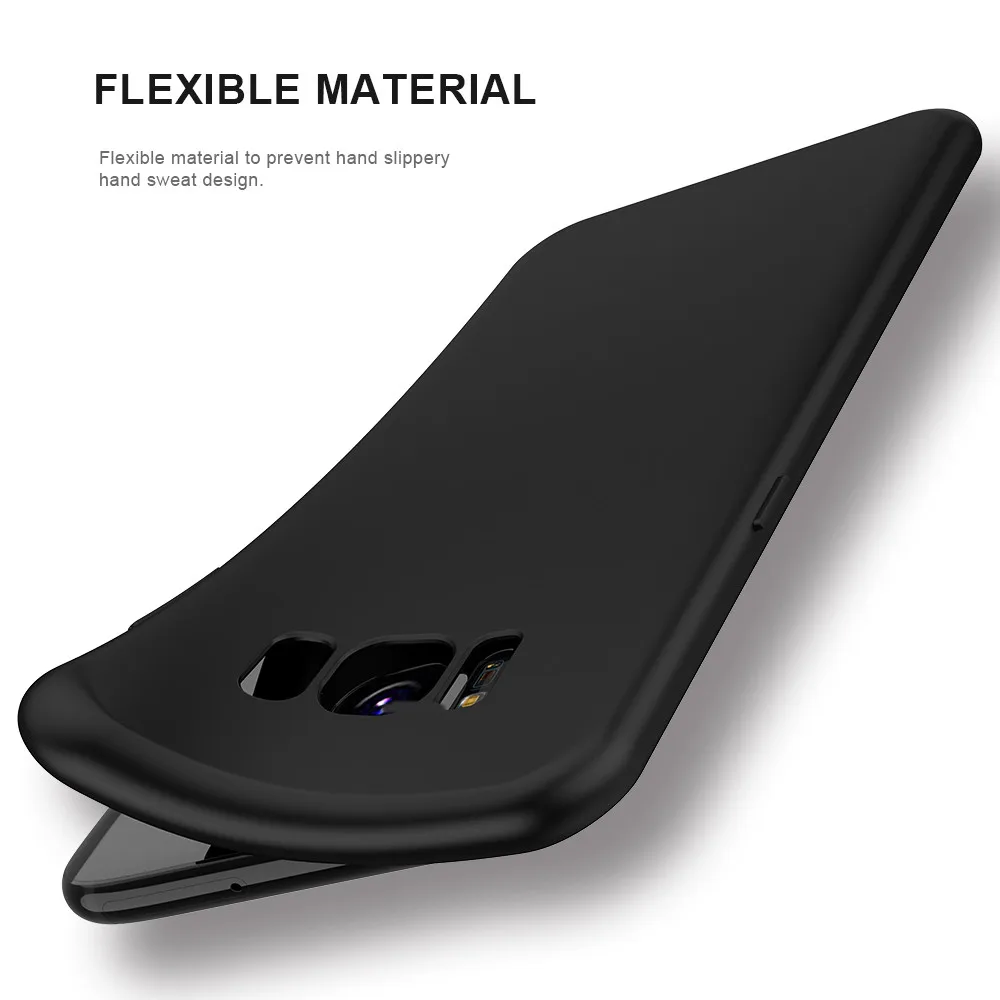 Мягкий силиконовый чехол FLOVEME для Samsung Galaxy S8 S9 plus Ультратонкий матовый S7 S6 egde S5