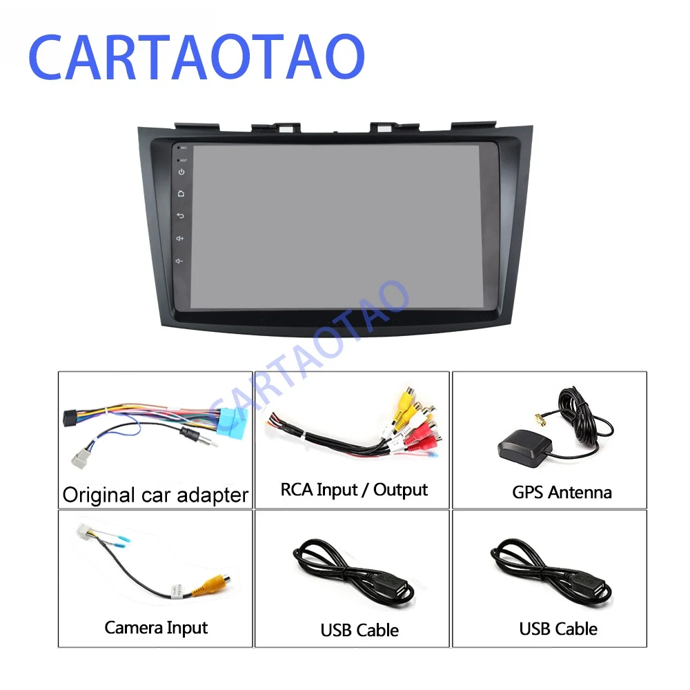 Автомобильный DVD плеер 9 " Android 8 1 GO для Suzuki Swift 2011 2012 2013 2014 2015 автомагнитола GPS
