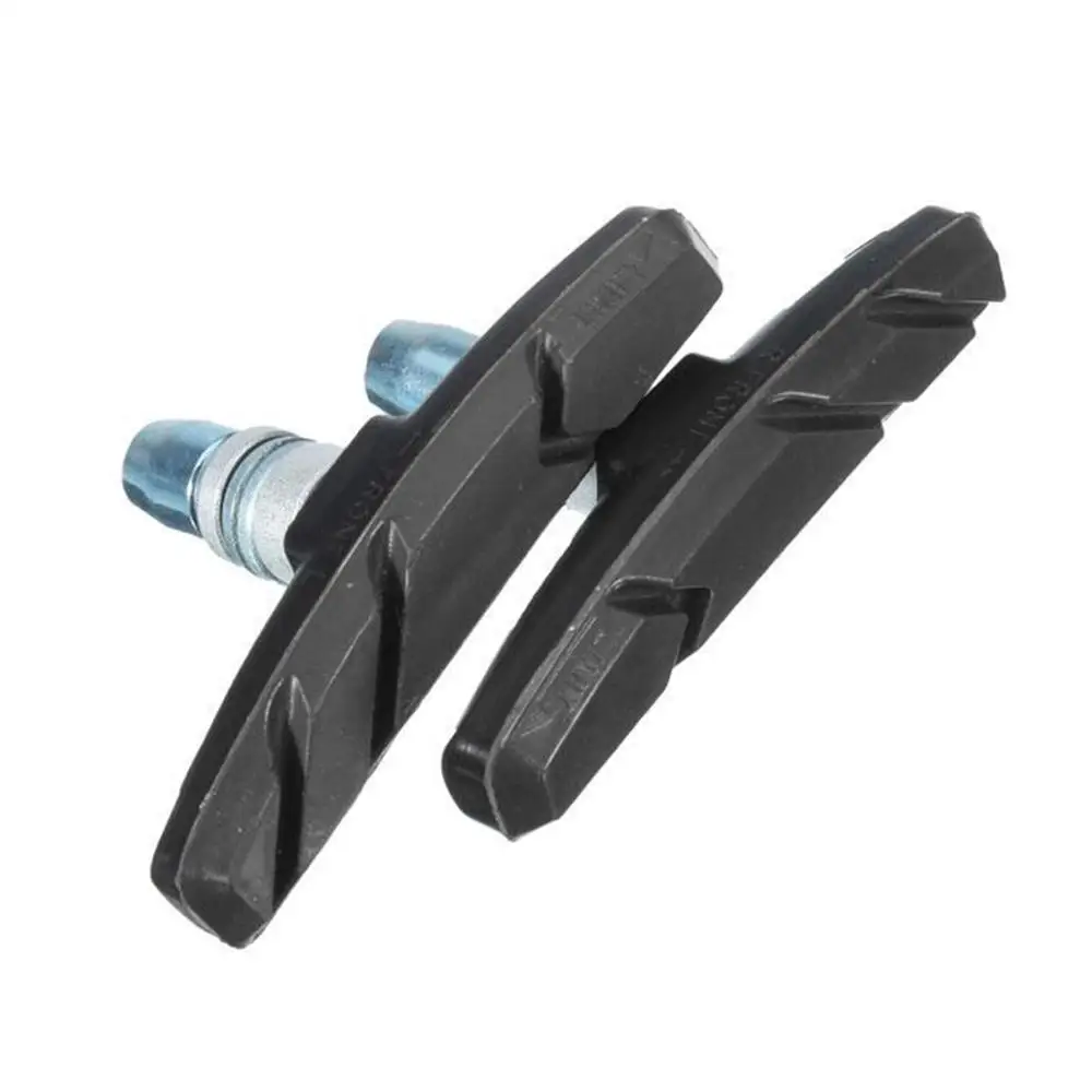 Black Одна пара тормозных колодок для горного велосипеда MTB тормоза велосипедные V-Brake Holder обувь Резиновые блоки прочные велосипедные аксессуары 2510 - Цвет: Black