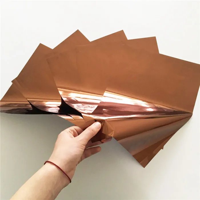 Myfoils Голографическая фольга розового цвета горячего тиснения для лазерного принтера minc ламинатор для печати фольги свадебная карта/Этикетка/логотип - Цвет: Coffee
