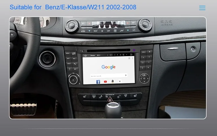 Isudar rom 64 Гб 2 Din Android 9 Авто радио для Mercedes/Benz/E-Class/W211/CL Автомобильный gps Мультимедиа Восьмиядерный ram 4 игровой ноутбук DVR DSP FM