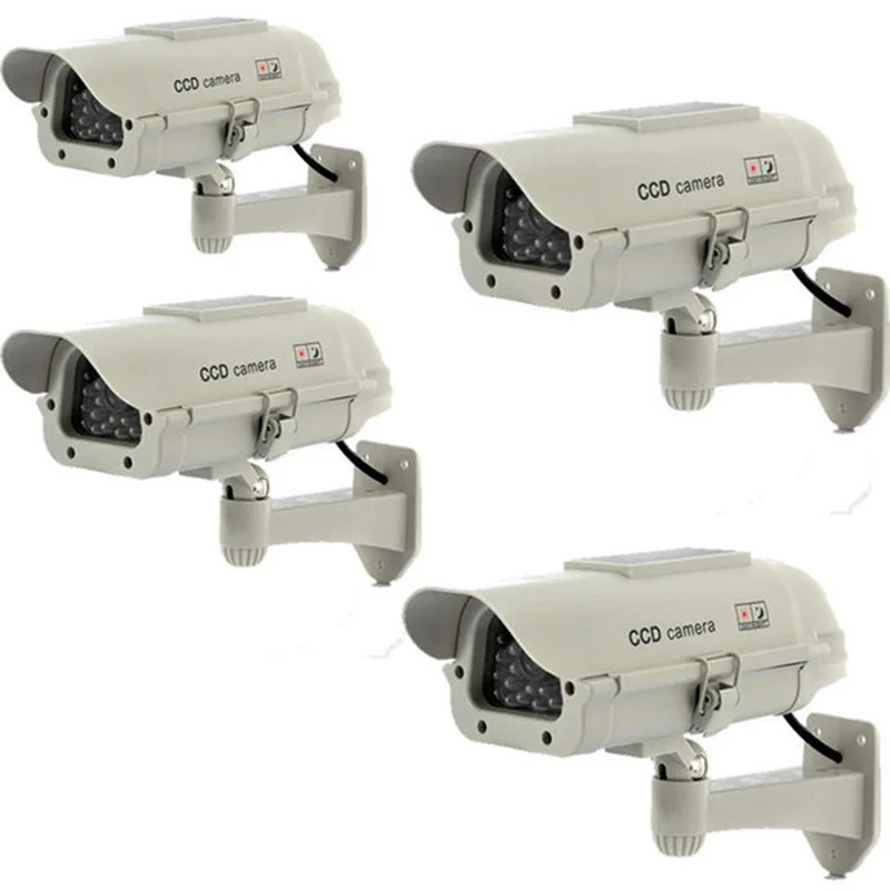 Манекен-приманка на солнечной энергии поддельная камера наблюдения с мигающим