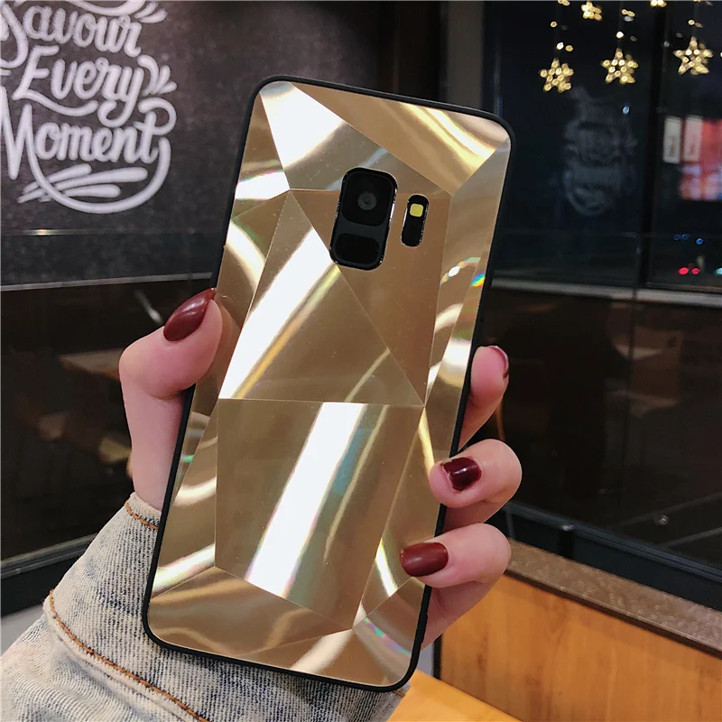 Роскошный 3D чехол с алмазной текстурой для Samsung Galaxy S9 S8 Plus Note 8 9 S7 Edge S10 A50 A70 жесткий