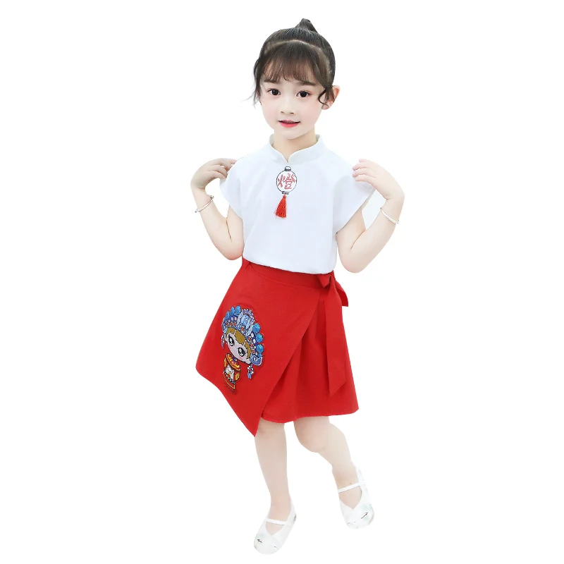 

Chinese Beijing Opera Summer Kids Girl Beauty Clothing Set Girls Fashion Clothing Sets Kids China Designer Children Clothes