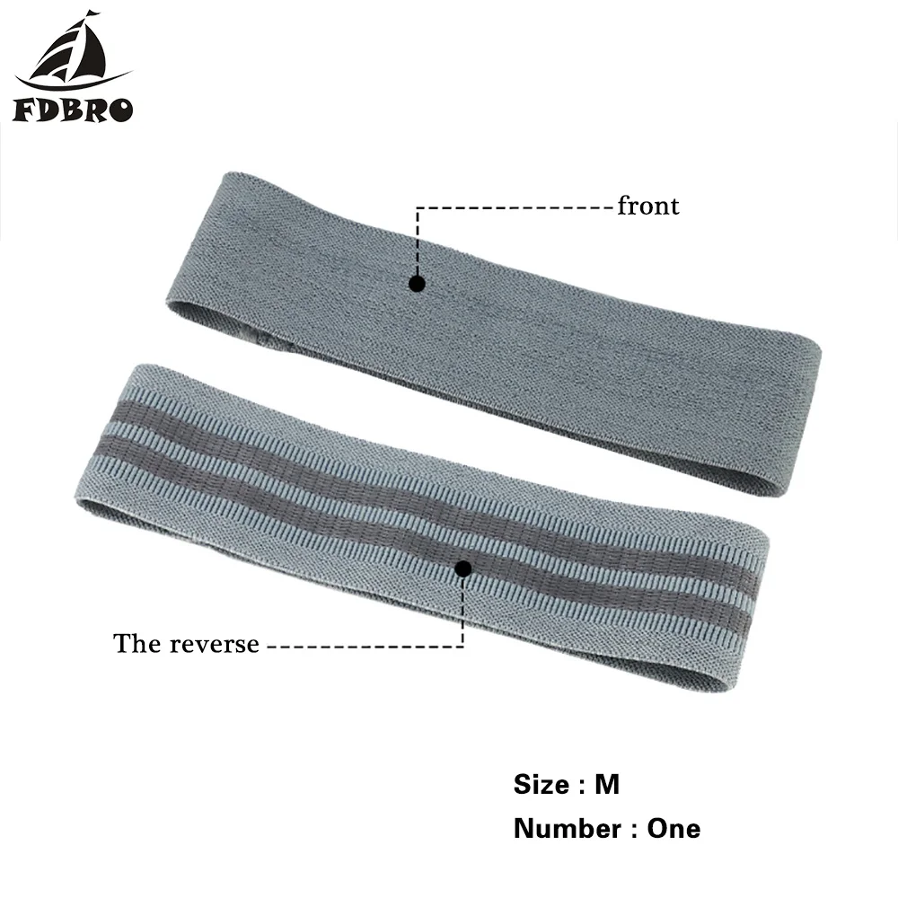 Gray M FDBRO новые Нескользящие бедра эластичные полосы ноги упражнения Кроссфит обучение Vigor power gear лента-трофей бедра круг хип Сопротивление полоса - Цвет: Gray M