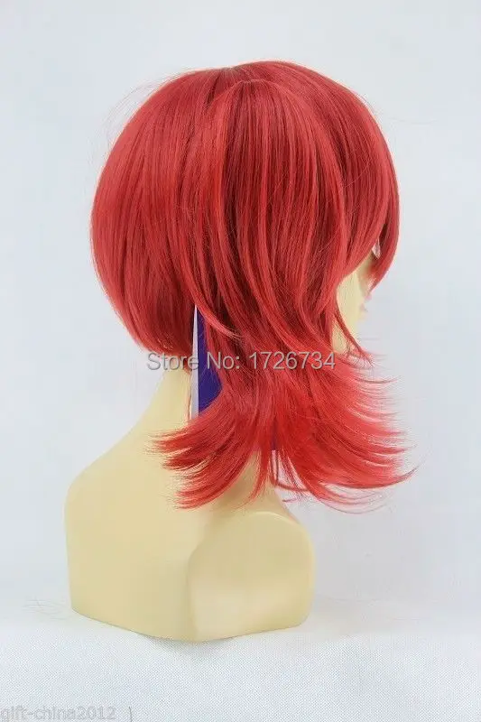 zhanglei55AATt22CC++Beautiful red cosplay Anime wigs+ 2 Ponytails|cosplay itachi|wig sockcosplay wings |