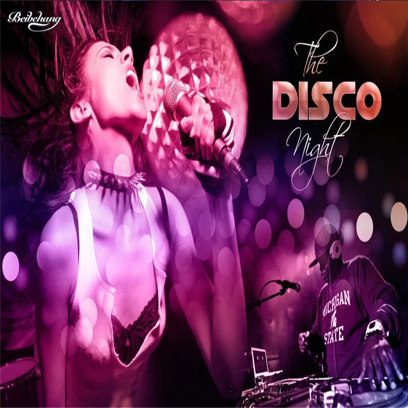 Женские картины на стену поющие танцы дискотека развлечения роспись wallpaper-3D