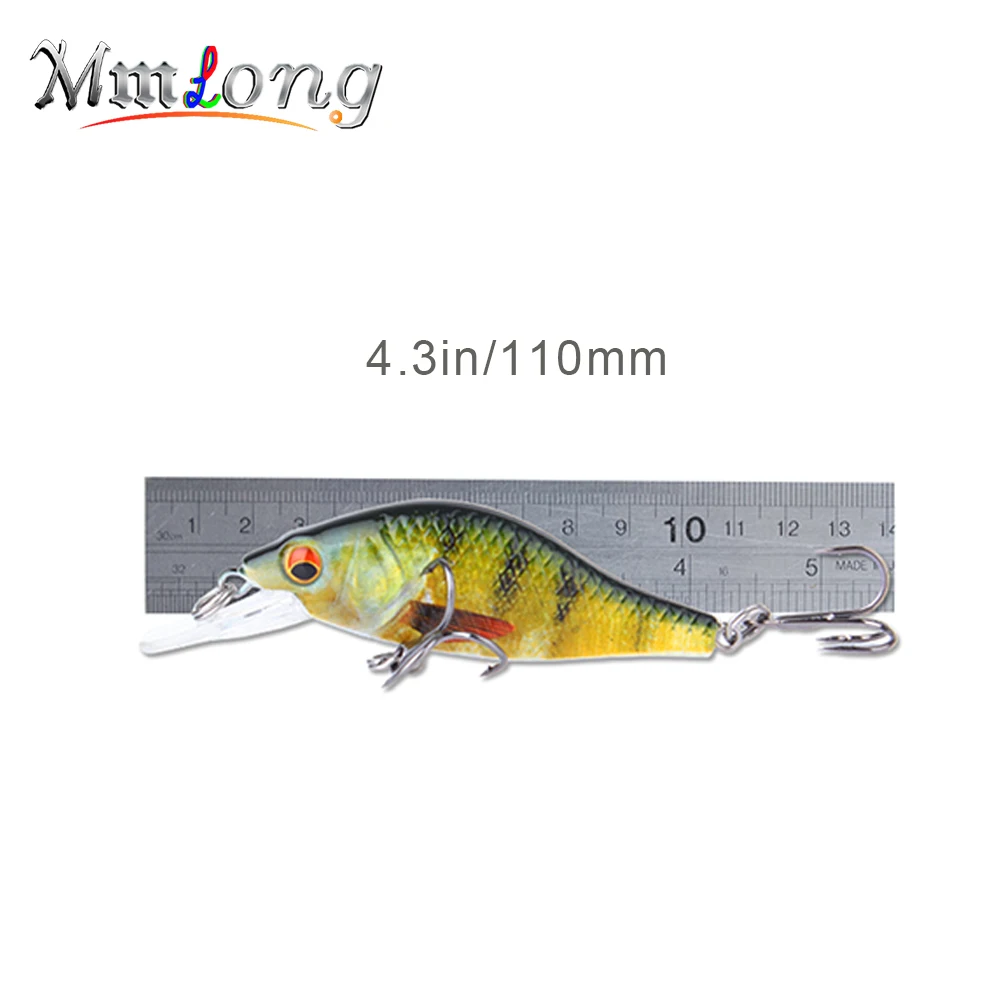 Mmlong 11cm Artificial Crankbaits Fishing Lures AH11C 21.9g Hard Swimbait Sea Pike Fish Lure Floating Bait Wobblers Tackle pesca | Спорт и