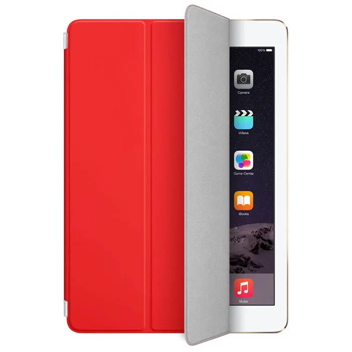 Прочный защитный чехол Магнитный Тонкий кожаный чехол для iPad Air 2# YL - Цвет: Красный