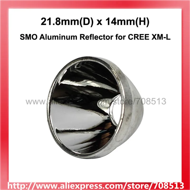 

21.8mm(D) x 14mm(H) SMO Aluminum Reflector for CREE XM-L
