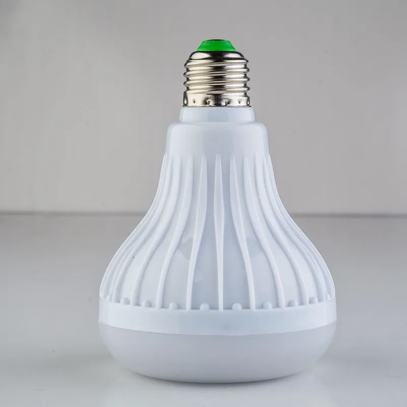 Aterwo Новый E27 Беспроводной Bluetooth Динамик 12 Вт RGB лампа светодиодный светильник 110 В