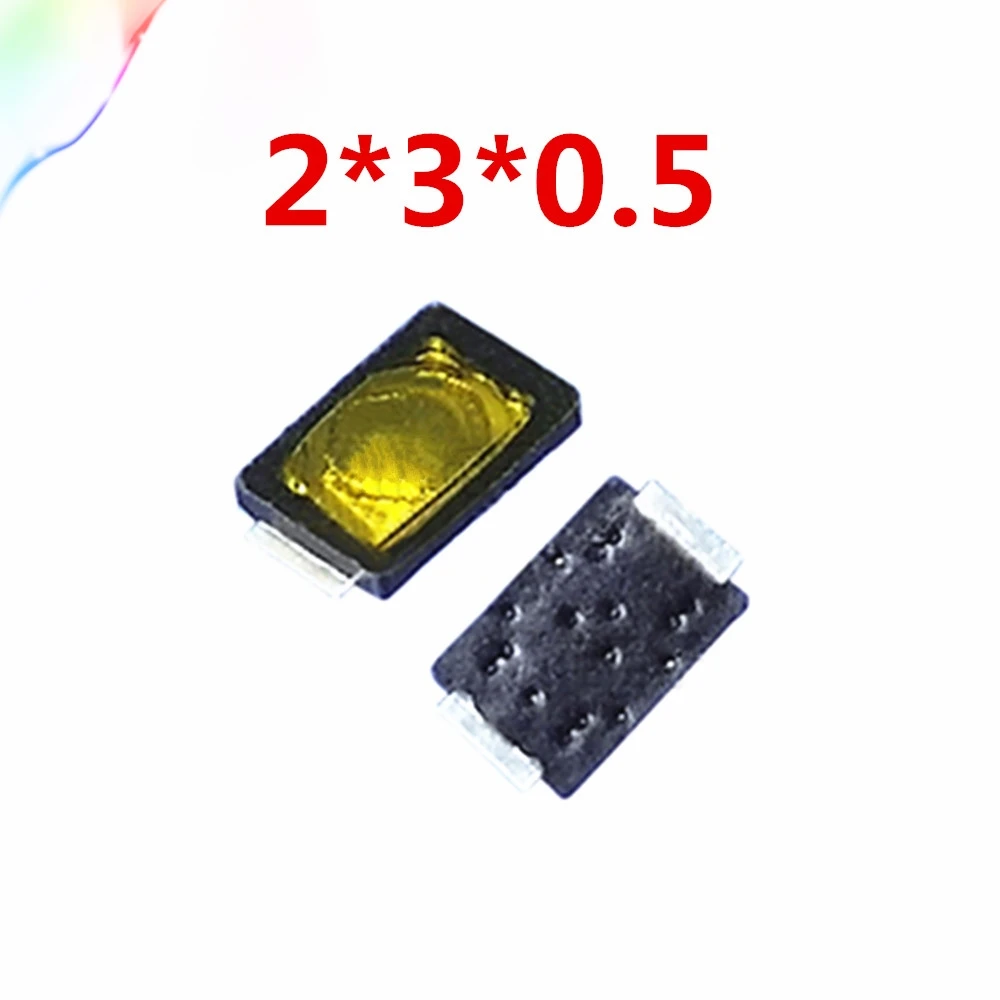 50 шт. 2*3*0,5 мм Мини тонкая пленка клавиатуры 2x3x0,5 мм свет сенсорный Переключатель две ноги панорамирования камера телефон камера