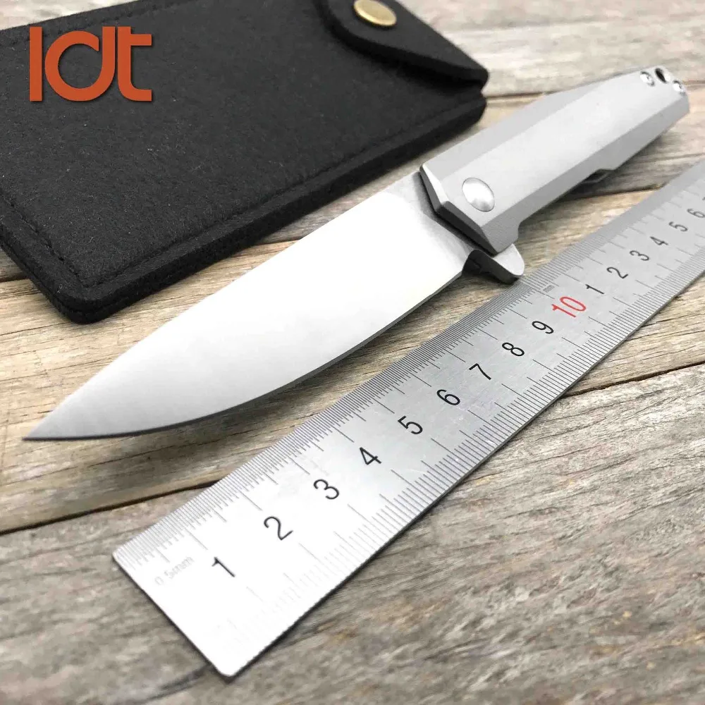 Складной нож LDT Tiger Shark D2 лезвие TC4 титановая ручка для кемпинга охотничьи ножи