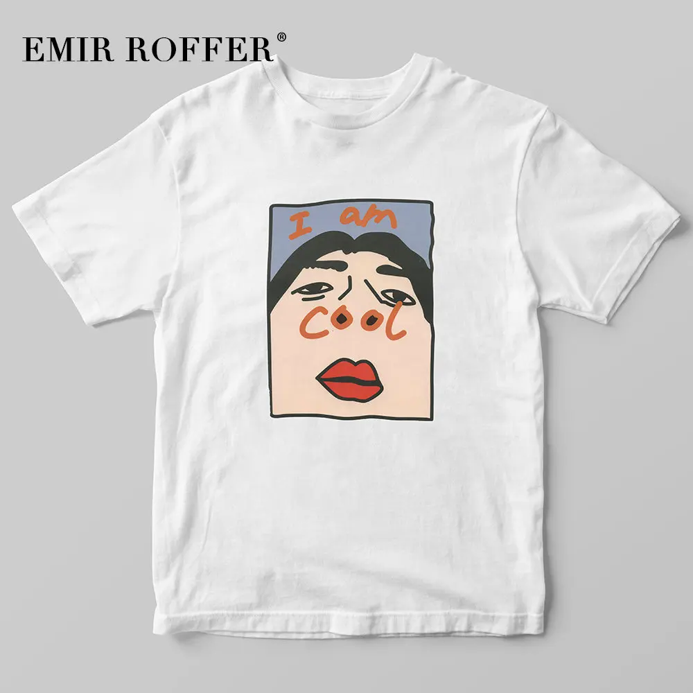 EMIR ROFFER I Am крутые футболки с графическим рисунком Женская футболка забавным