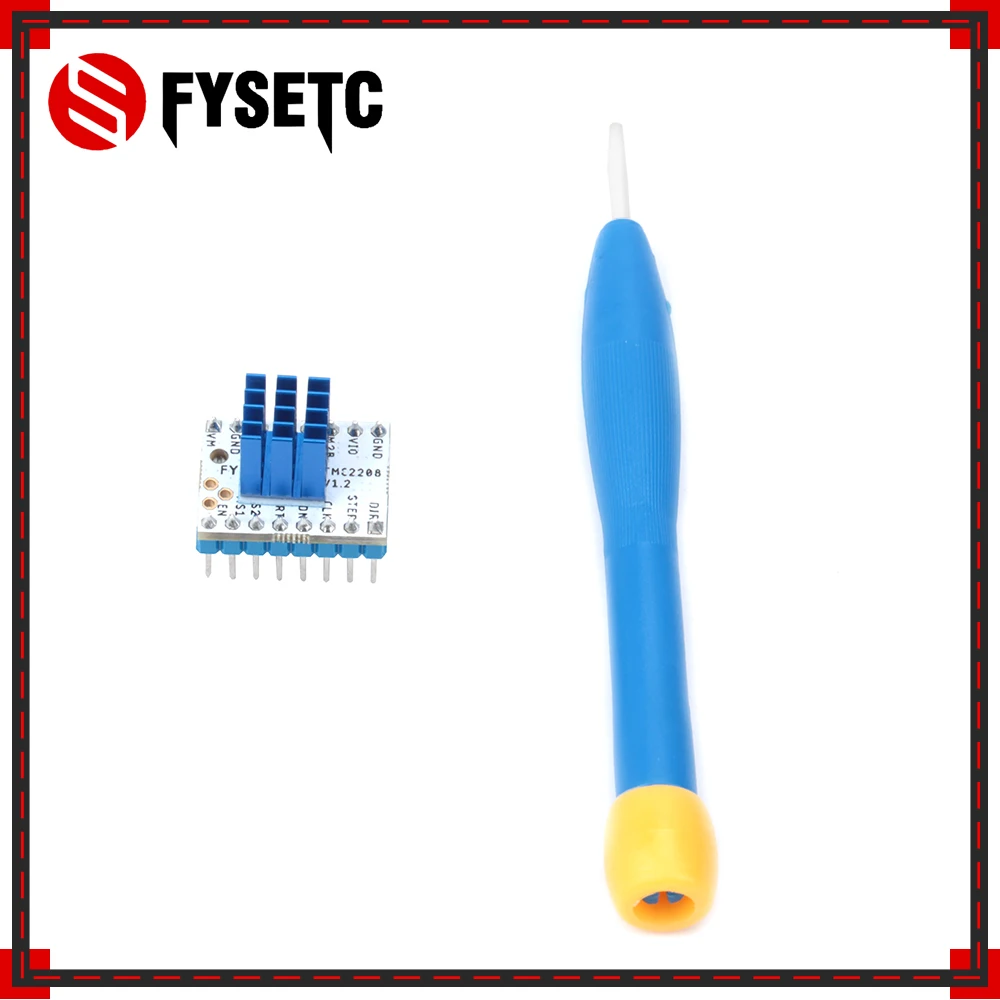 1 шт. бесшумный модуль драйвера шагового двигателя TMC2208 V1.2 Stepstick радиатор для