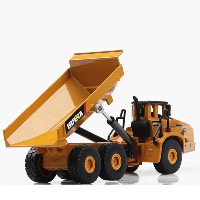 

20CM 1/50 Scale Truck Model Die-cast Alloy Metal Car Tractor Articulated Dump Excavator Toy Engineering Toy for Kids Collection