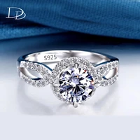 dodo fashion jewelry silver color aaa zircon gorgeous rings for women bague pageant wedding anel big luxurious dd076