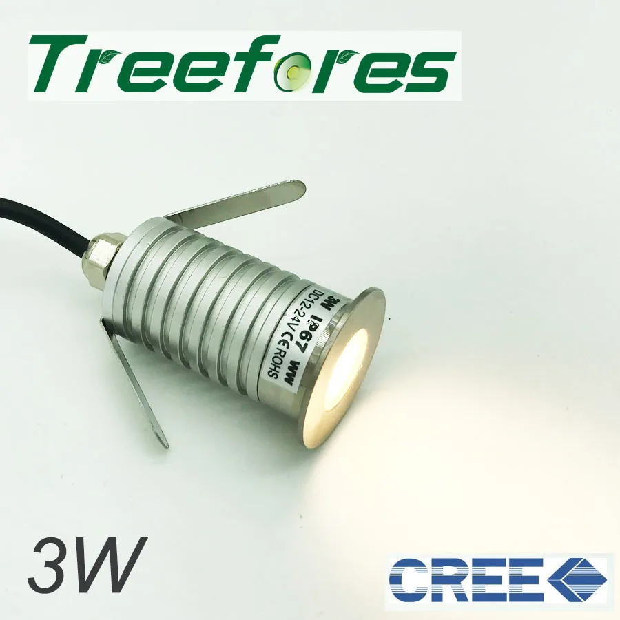 3 Вт 12 вольт мини затемнения Светодиодный точечный светильник D30mm 80Ra CREE Led ing для