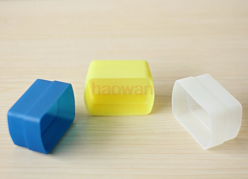 3 цвета белый + желтый синий колпачок для вспышки рассеиватель Мягкий купол Canon