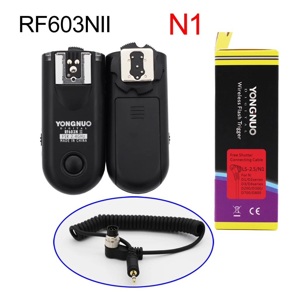 RF603IIN1 RF 603IIN3 триггер радио Беспроводной дистанционный для вспышки Nikon D800 D700 D300 D90